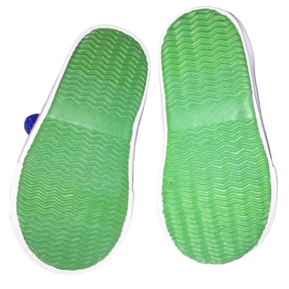 NWT Oshkosh Royal Blue and Green Slip On Shoes Size 5